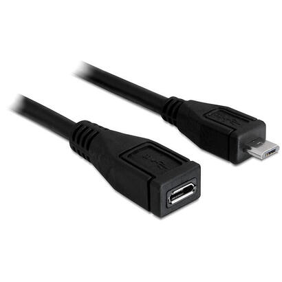 delock-cable-usb-20-micro-b-macho-usb-20-micro-b-hembra-1m-negro