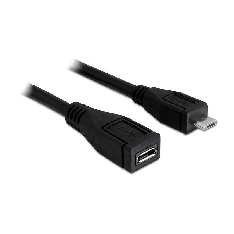 delock-cable-usb-20-micro-b-macho-usb-20-micro-b-hembra-1m-negro