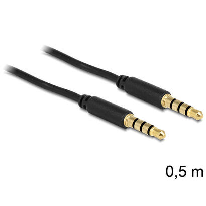 delock-cable-jack-35-mm-4-pin-macho-macho-05-m-negro
