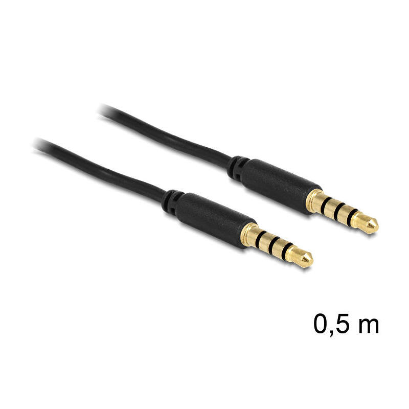 delock-cable-jack-35-mm-4-pin-macho-macho-05-m-negro