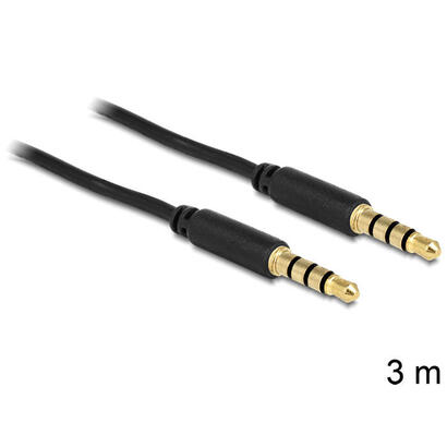 delock-cable-jack-35-mm-4-pin-macho-macho-3-m-negro