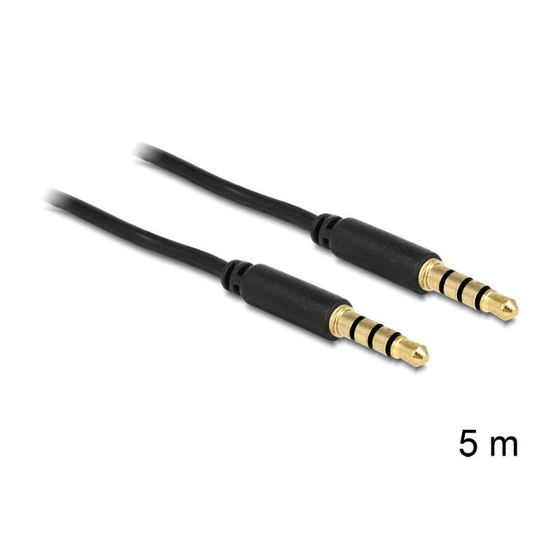 delock-cable-jack-35-mm-4-pin-macho-macho-5-m-negro