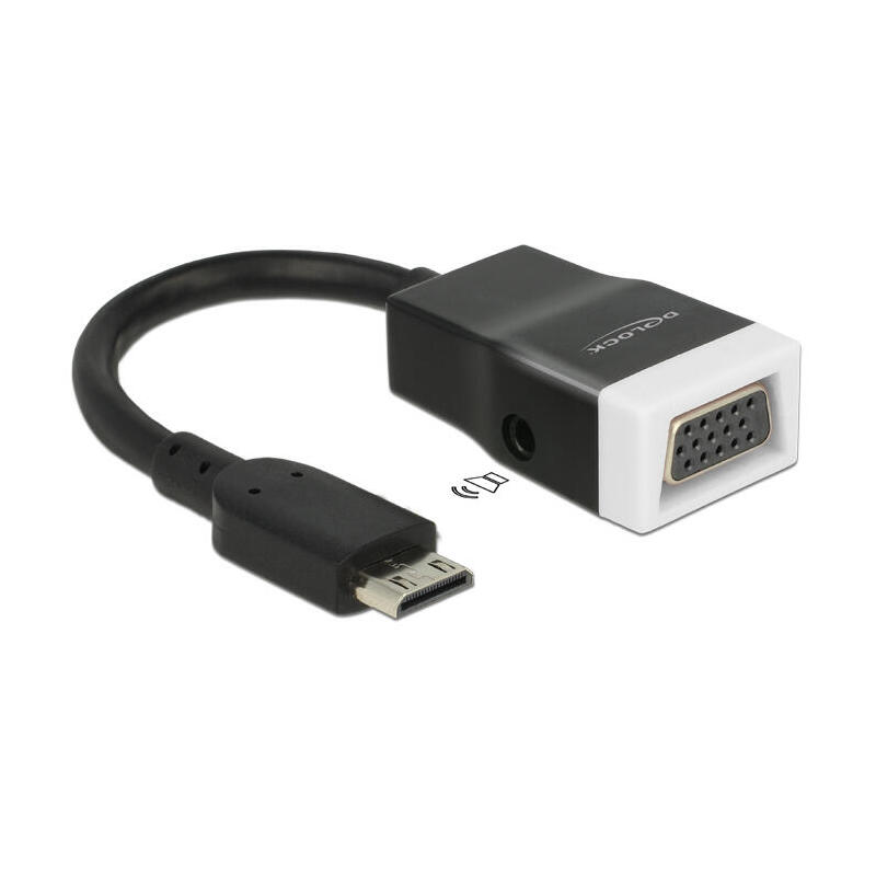 delock-adaptador-hdmi-mini-c-macho-vga-hembra-con-audio