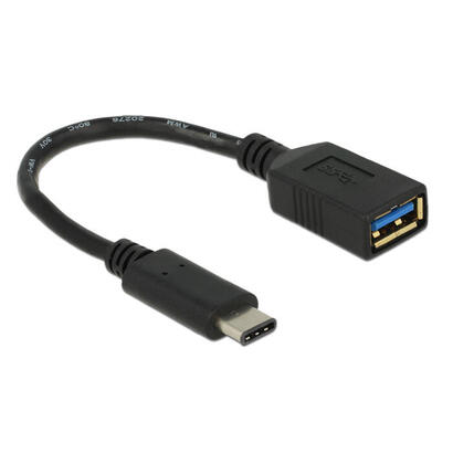 delock-adaptador-superspeed-usb-usb-31-1-generacion-usb-type-c-macho-usb-tipo-a-hembra-15-cm-negro