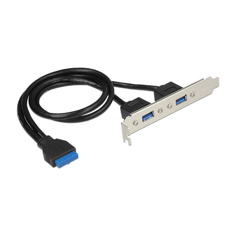 delock-slot-bracket-1-x-usb-30-interna-de-19-pines-2-x-usb-30-tipo-a-hembra-externo