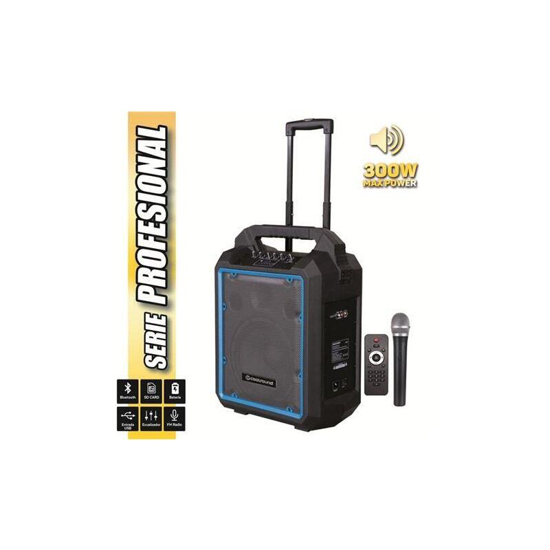 coolsound-pro-300-altavoz-autoamplificado-bluetooth-300w-10-80w-rms-con-bateria-usb-sd-entrada-mic-jack-63mm-1-microfono-serie-p