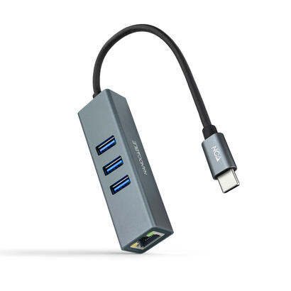 nanocable-adaptador-de-red-usb-c-a-ethernet-gigabit-101001000-mbps-3-puertos-usb-30