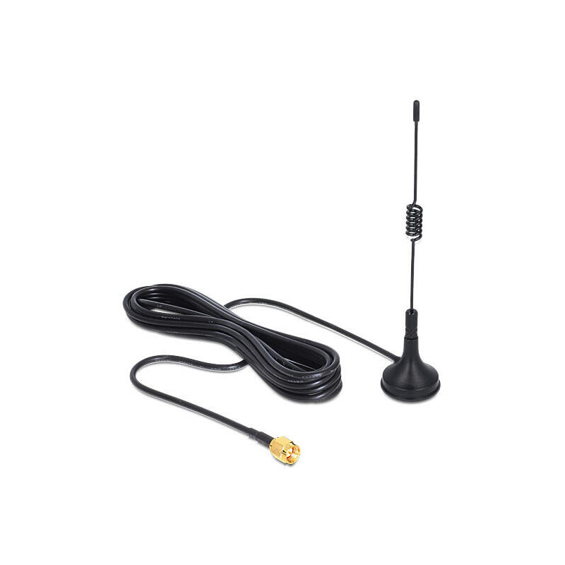 delock-ism-433-mhz-antenna-sma-3-dbi-omnidirectional-with-magnetical-stand-fixed-black