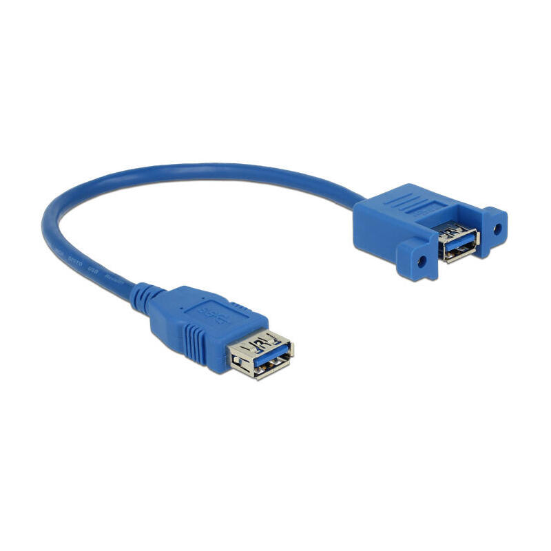 delock-cable-usb-30-a-hembra-usb-30-a-hembra-para-instalacion-025-m