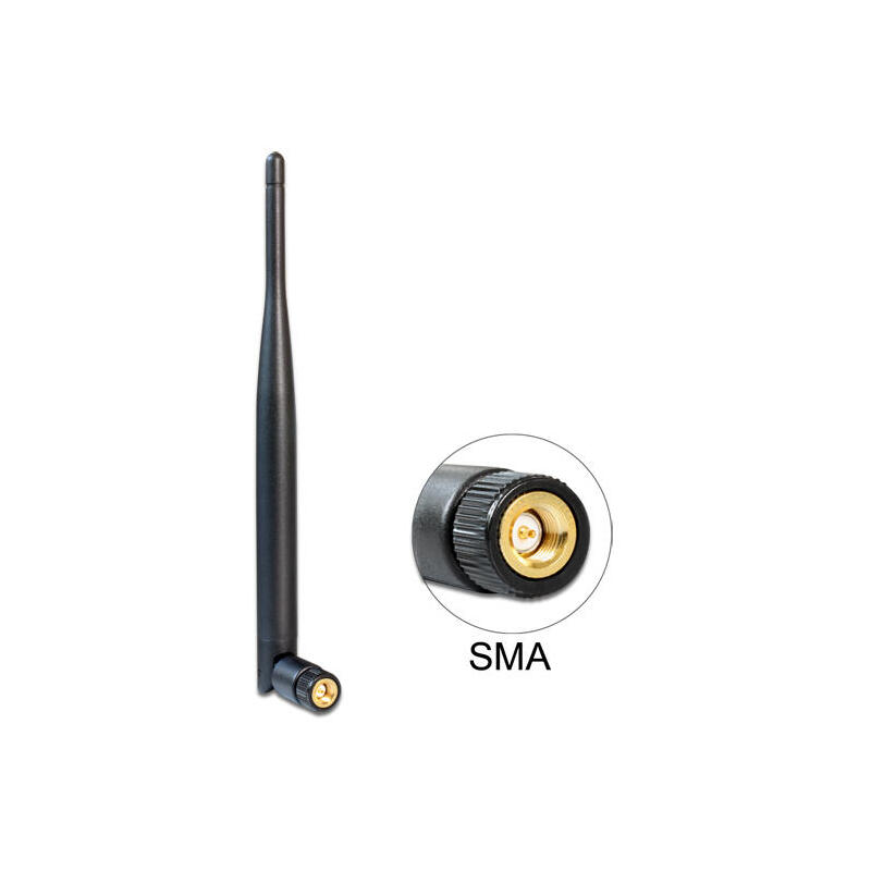 antena-wl-delock-sma-5dbi-articulacion-inclinada-negra