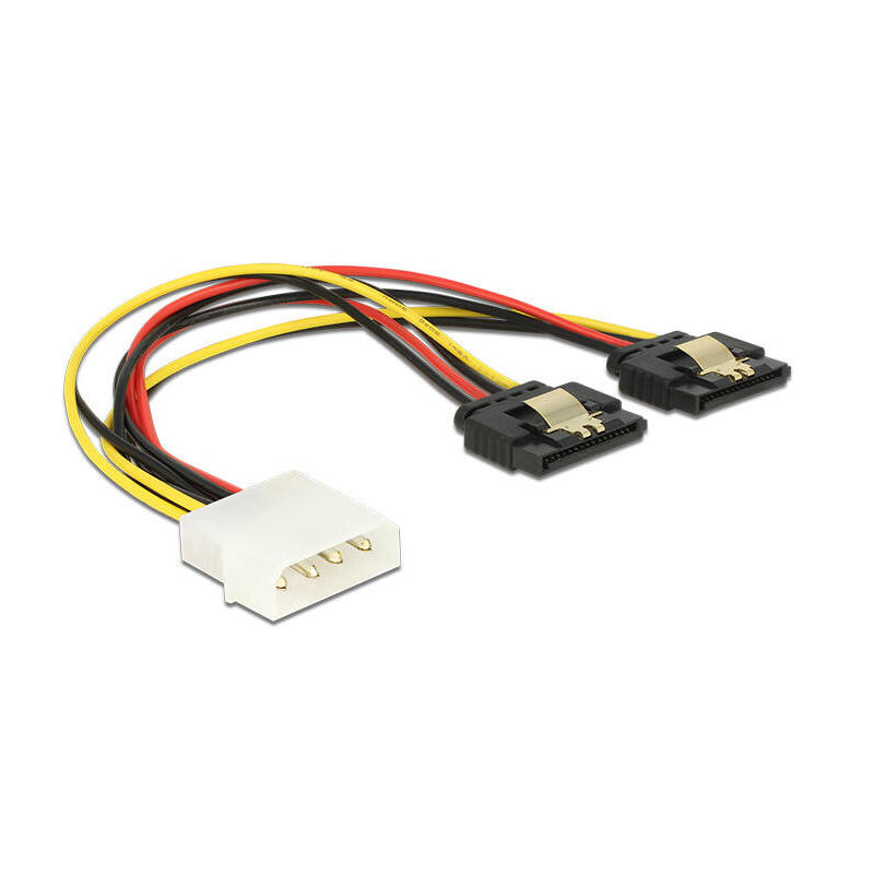 delock-cable-de-alimentacion-molex-macho-2-x-sata-hembra-20-cm