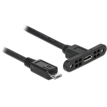 delock-cable-usb-20-micro-b-hembra-instalacion-en-panel-usb-20-micro-b-macho-de-25-cm