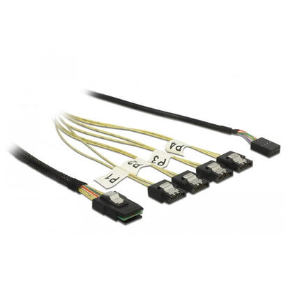delock-cable-mini-sas-sff-8087-4-x-sata-de-7-pines-banda-lateral-de-1-m-metal