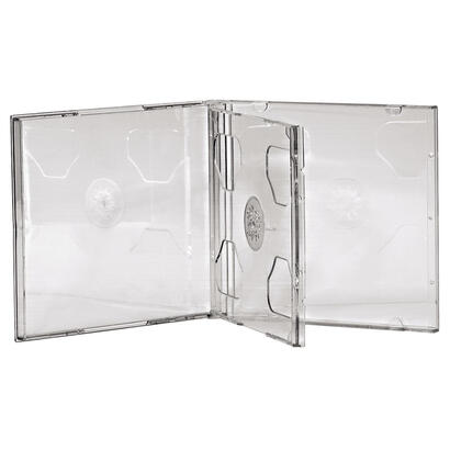 hama-cd-double-jewel-case-pack-5-2-discos-transparente
