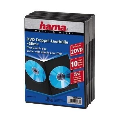 hama-slim-dvd-double-jewel-case-pack-of-10-black