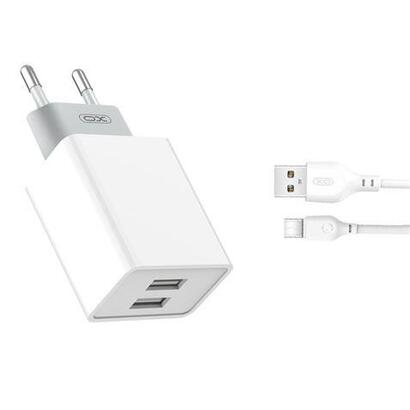 xo-l65-pack-cargador-de-corriente-2x-usb-cable-usb-a-a-usb-c-de-1m