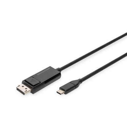 digitus-cable-bidireccional-2m-usb-c-displayport-8k30hz-negro