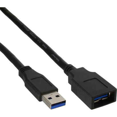 inline-usb-30-cable-tipo-a-macho-a-tipo-a-hembra-negro-1m