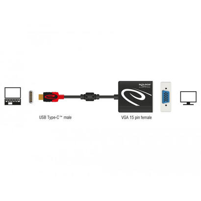 delock-adaptador-usb-tipo-c-macho-vga-hembra-dp-alt-mode