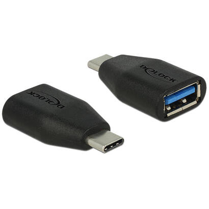 delock-adaptador-usb-31-gen-2-usb-tipo-c-macho-typ-a-hembra-negro