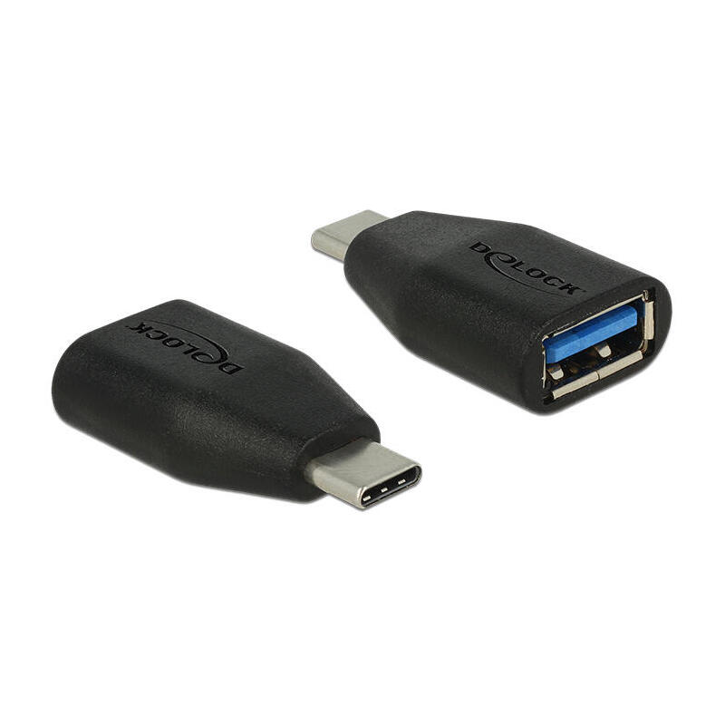 delock-adaptador-usb-31-gen-2-usb-tipo-c-macho-typ-a-hembra-negro