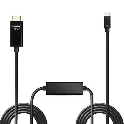 lindy-43315-adaptador-de-cable-de-video-5-m-usb-tipo-c-hdmi-tipo-a-estandar-negro