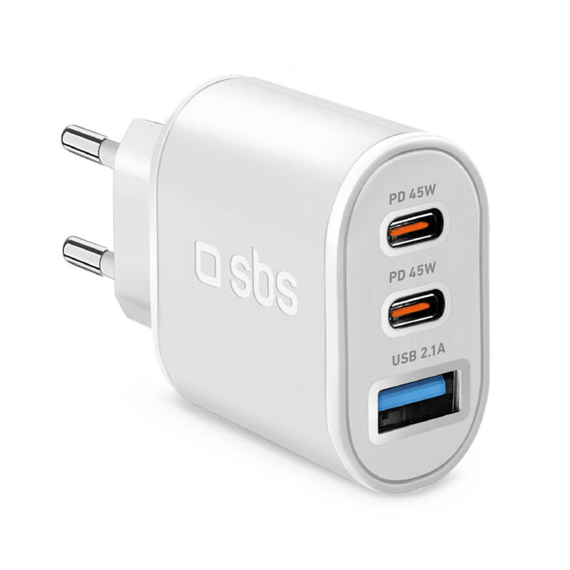 sbs-tetr1usb2cpd45w-cargador-2x-usb-c-pd-45w-1x-usb-21a-blanco