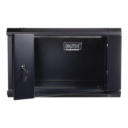digitus-wall-mount-cabinet-19-4u-279600450mm-glass-door-black-unmounted