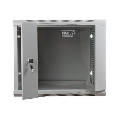 digitus-wall-mount-cabinet-19-9u-501600450mm-glass-door-grey-unmounted