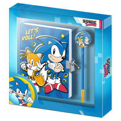 set-diario-boligrafo-lets-roll-sonic-the-hedgehot