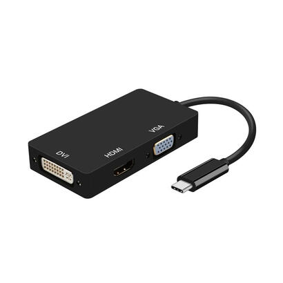 aisens-conversor-usb-c-a-dvihdmivga-usb-cm-dvih-hdmih-vgah-15cm-negro