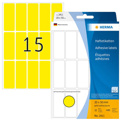 etiquetas-multiusos-herma-amarillo-20x50-mm-papel-mate-480-uds