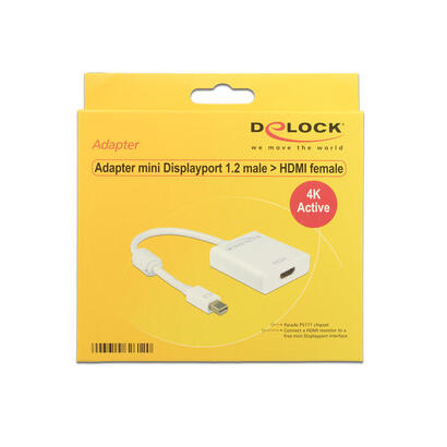 delock-adaptorcable-mini-displayport-12-plug-hdmi-socket-white-4k-active