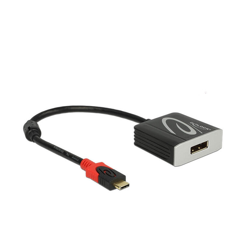 delock-adaptador-usb-type-c-macho-displayport-hembra-modo-dp-alt-4k-60-hz