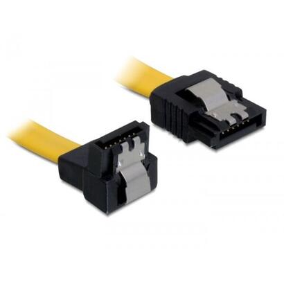 delock-cable-sata-6-gbs-st-gerade-sata-st-unten-angular-50-cm-amarillo-metall
