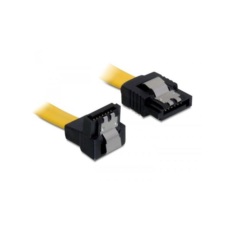 delock-cable-sata-6-gbs-st-gerade-sata-st-unten-angular-50-cm-amarillo-metall