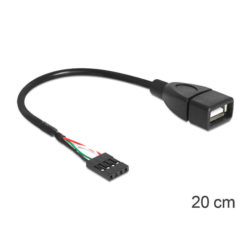 delock-cable-usb-pin-header-hembra-usb-20-typ-a-hembra-20-cm