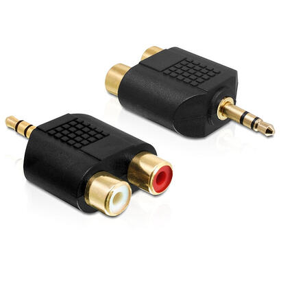 delock-adaptador-audio-jack-35-mm3-pin-macho-2-x-jack-hembra