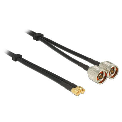 delock-cable-de-antena-n-macho-sma-macho-twincable-rg-58-au-5-m