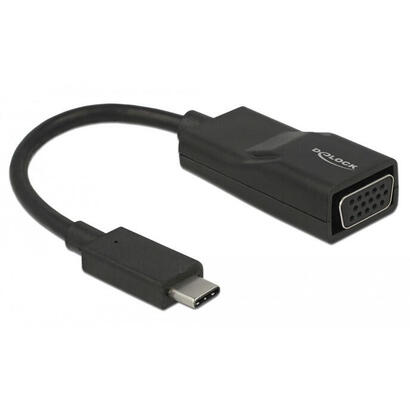 delock-adaptadorcable-usb-tipo-c-macho-vga-hembra-negro