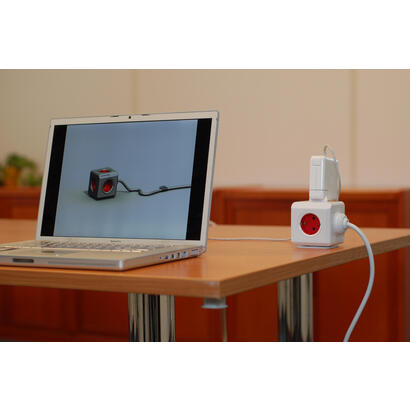 allocacoc-powercube-extended-unidad-de-distribucion-de-potencia-ca-230-v-conectores-de-salida-5-cee-74-rojo-boston