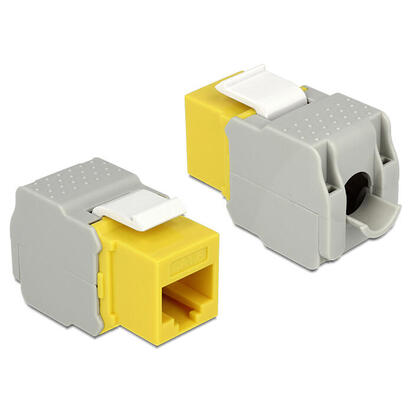 delock-keystone-module-rj45-female-lsa-cat6-utp-yellow