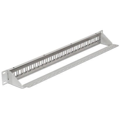 delock-keystone-19-patchpanel-24-port-gris