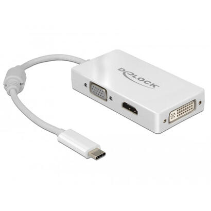 delock-adapter-usb-type-c-male-vga-hdmi-dvi-female-white