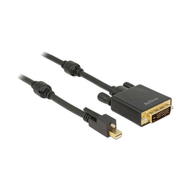 delock-cable-mini-displayport-12-macho-con-tornillo-dvi-241-macho-5-m