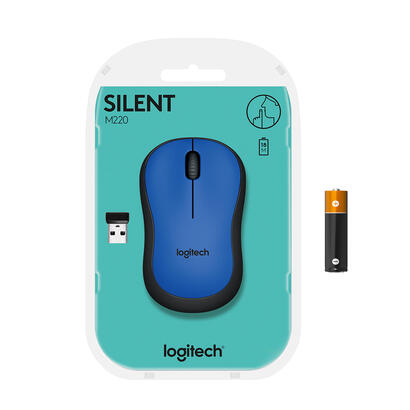 raton-inalambrico-logitech-silent-m220-hasta-1000-dpi-azul