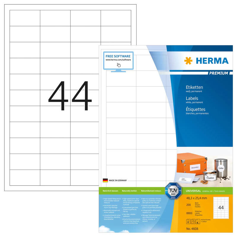 etiquetas-herma-a4-blanco-483x254-mm-papel-mate-8800-uds