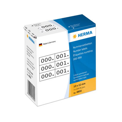 numerologia-herma-autocl-triple-10x22mm-blanco-negro