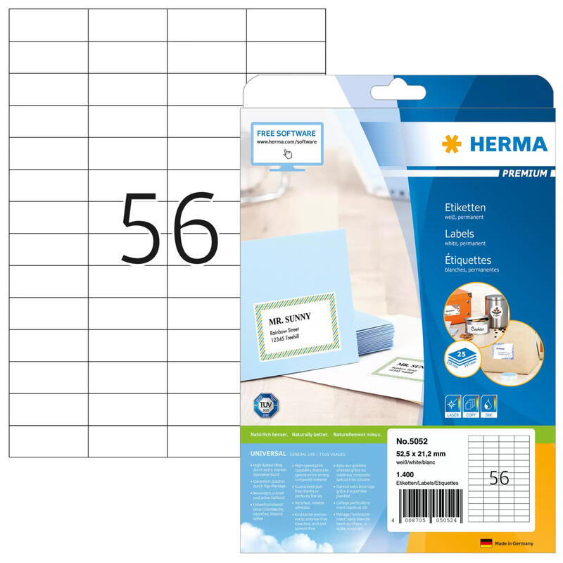 etiquetas-herma-a4-blanco-525x212-mm-papel-mate-1400-uds