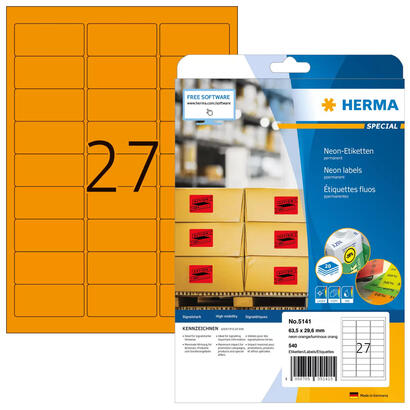 etiquetas-herma-a4-naranja-neon-635x296-mm-papel-540-uds